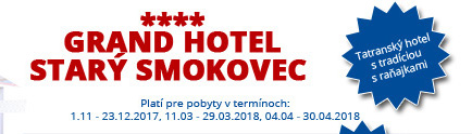 Hotel Starý Smokovec**** – Tatranský hotel s tradíciou